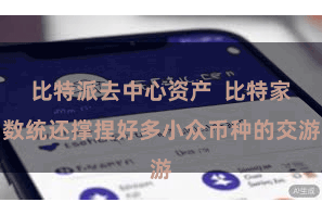 比特派去中心资产  比特家数统还撑捏好多小众币种的交游