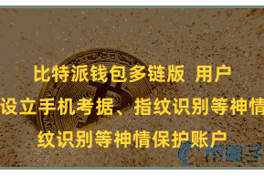 比特派钱包多链版  用户不错通过设立手机考据、指纹识别等神情保护账户