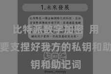 比特派数字加密  用户需要支捏好我方的私钥和助记词